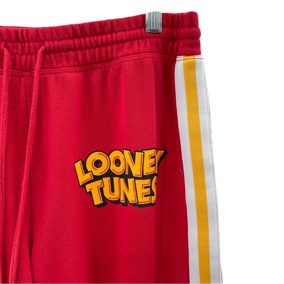 Vintage Looney Tunes Crop Top Wide Leg Crop Pant Loungewear 2Pc. Set Size Medium - Picture 9 of 12